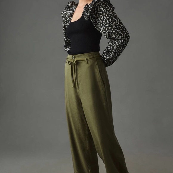 Anthropologie Black Floral Puff Sleeve top small Ribbed knit NWT $98 - Picture 10 of 10